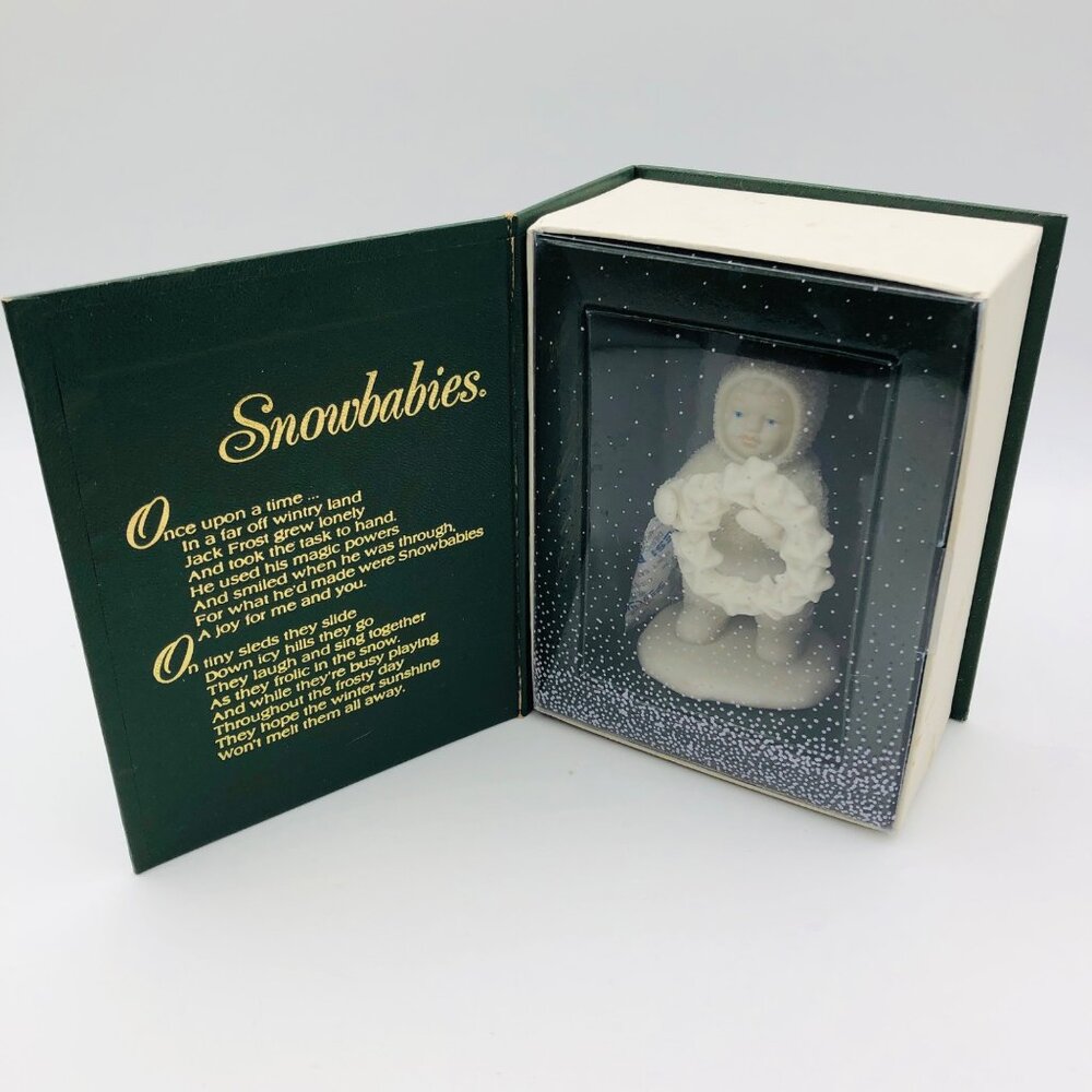 Dept 56 Winter Tales of the Snowbabies Figurine "I Made This Just for You"